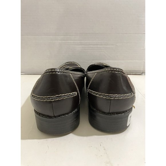 Predictions Women size 9.5 brown Buckle Accent Flats loafer Shoes - Picture 3 of 7